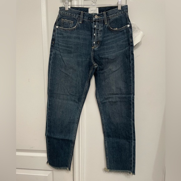 NWT CURRENT ELLIOTT
The Exposed Fly Vintage Cropped Slim Jeans | Denim blue - Picture 2 of 10